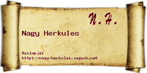 Nagy Herkules névjegykártya